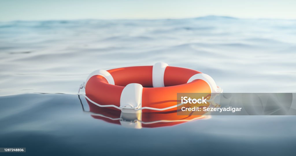 Lifebuoy, 3d Render Insurance Stock Photo