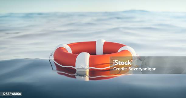 Lifebuoy 3d Render Stock Photo - Download Image Now - Insurance, Life Belt, Rescue