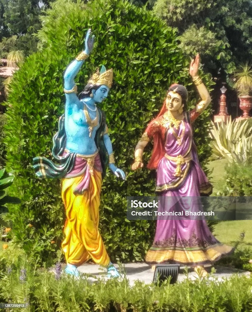 Idols Of Hindu Deities Radha Krishna Stock Photo - Download Image ...