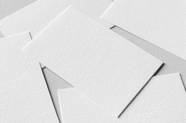 istock Textured business card mockup on a grey background.  85x55 mm. 1287253690