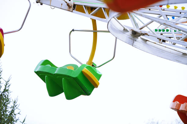 istock Empty carousel in amuzement park 1287253848