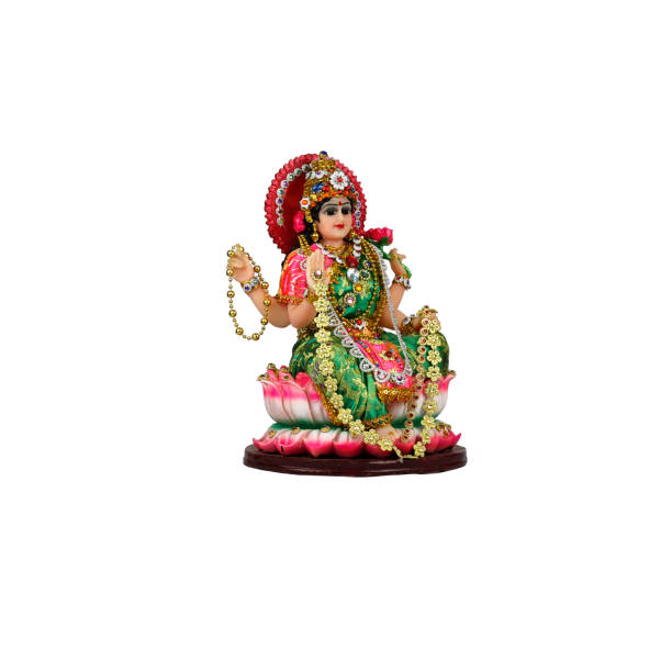 istock Hindu goddess Lakshmi on a white background 1287258745