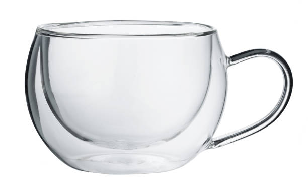 istock Glass cup isolated on white background close up 1287259294
