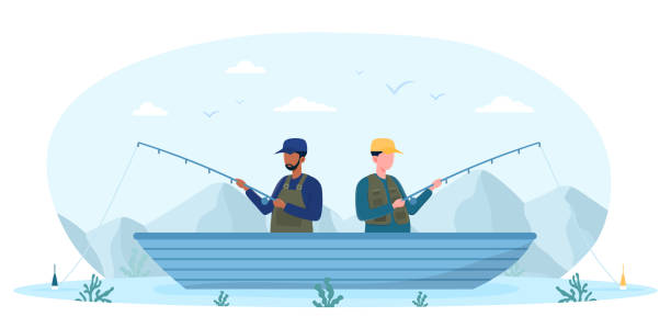 9,000+ Men Fishing Stock Illustrations, Royalty-Free Vector
