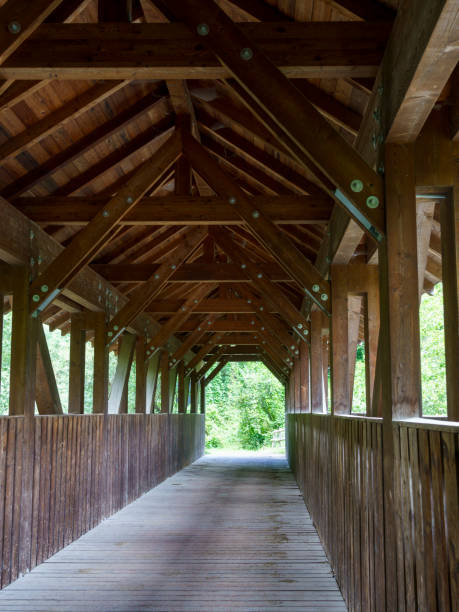 istock Cycleway of the Venosta valley, a bridge 1287262443