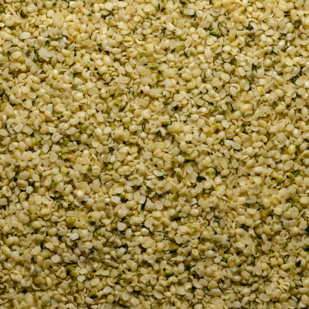 халлированные семена конопли, конопляное семечки, квадратный фон, фото еды - hemp seed nut raw стоковые фото и изображения
