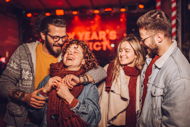 istock Outdoor winter party 1287272272