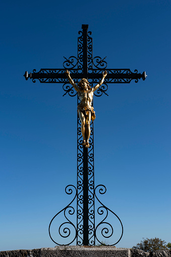 Calvary's cross, charles bridge, Prague, czech republic