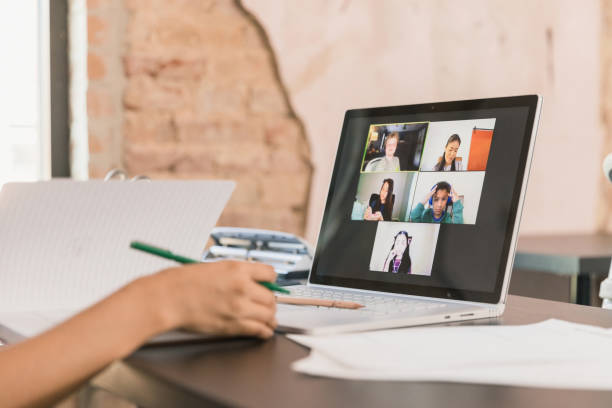 istock Elementary age students meet with teacher online during COVID-19 1287276044