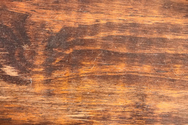 istock Brown wood texture with scratches. 1287278713