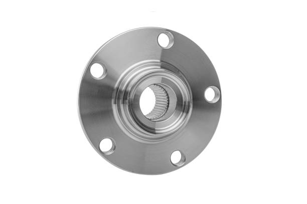 istock Car wheel hub isolated on white background 1287284501