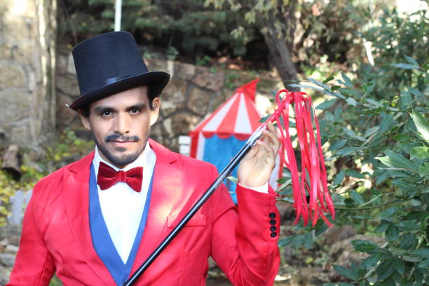 istock Charismatic ethnic ringmaster in the circus 1287288478