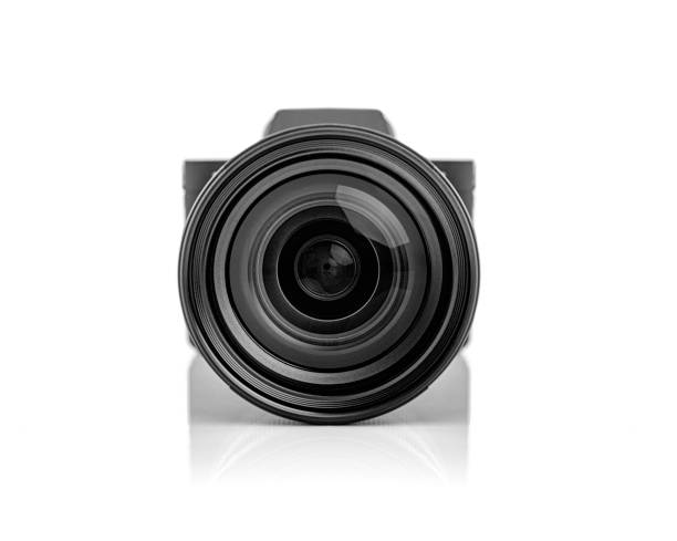 Macrophotography of a camera lens.