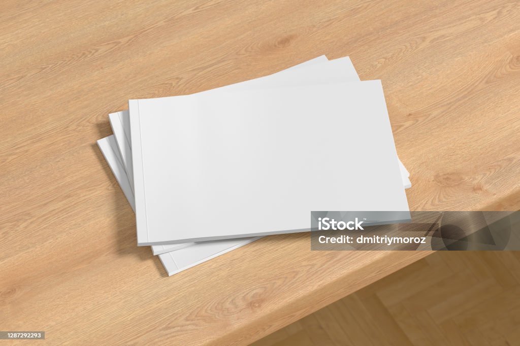 Horizontale oder Landschaft weiße Magazin oder Broschüre Stapel Mockup auf Holztisch - Lizenzfrei Zeitschrift Stock-Foto Horizontale oder Landschaft weiße Magazin oder Broschüre Stapel Mockup auf Holztisch - Lizenzfrei Zeitschrift Stock-Foto