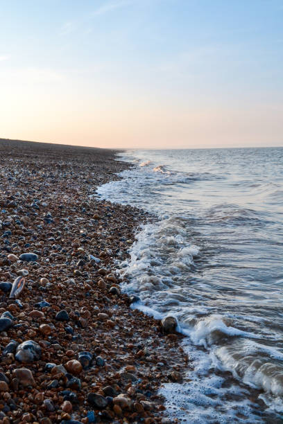 An Evening Stroll Across An English Beach There are some beautiful spots all across the UK most of mine can be found in Kent sandwich kent stock pictures, royalty-free photos & images