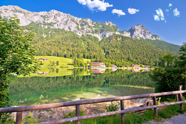 istock Hintersee lake in Berchtesgaden Alpine landscape mirror view 1287292816