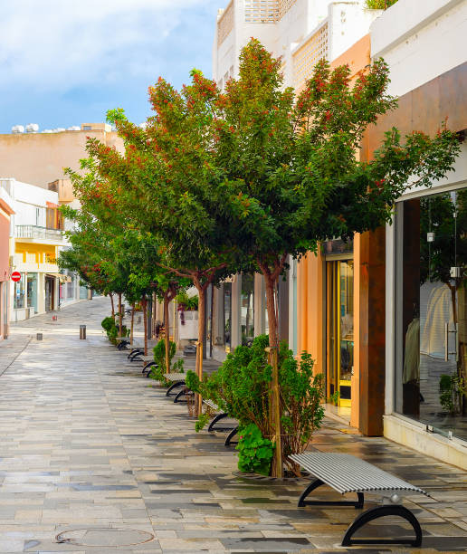 istock Touristic shopping street, Paphos, Cyprus 1287304670