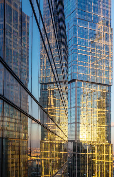 istock Glass facades of modern skyscrapers 1287311502