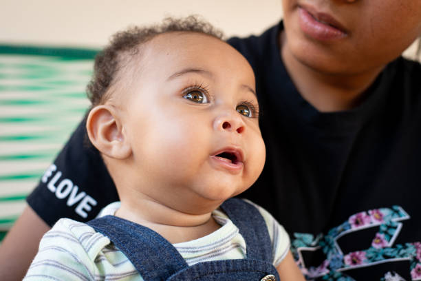 istock Black baby closeup. 1287323787