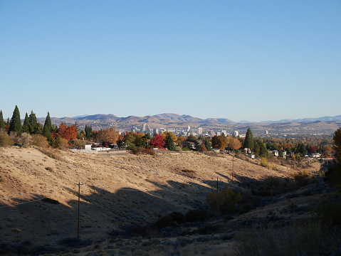 Looking east over the cities of Reno and Sparks from the Steamboat Ditch trail.