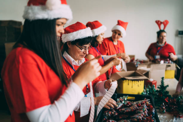 istock Making gifts for Christmas 1287326979