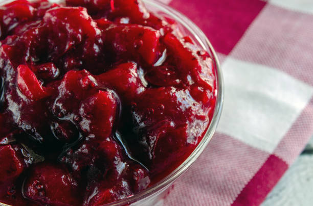 istock Traditional Cranberry Sauce for Thanksgiving 1287330541