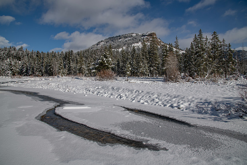 Yellowstone winter landscape