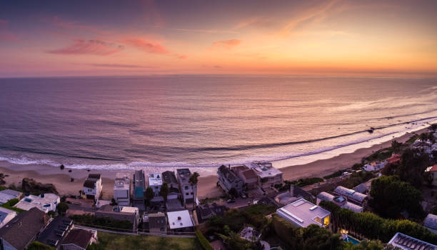 istock Sunset in Malibu - Aerial Panorama 1287333914