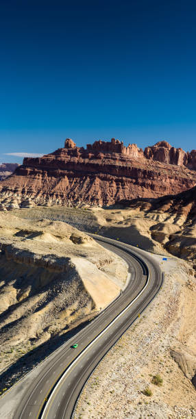 istock Interstate in Utah Landscape - Aerial Panorama 1287333972