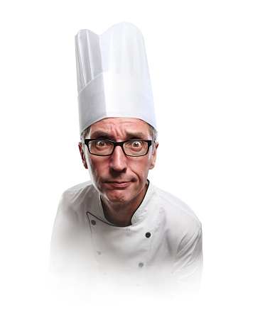 Frustrated Chef making a funny face