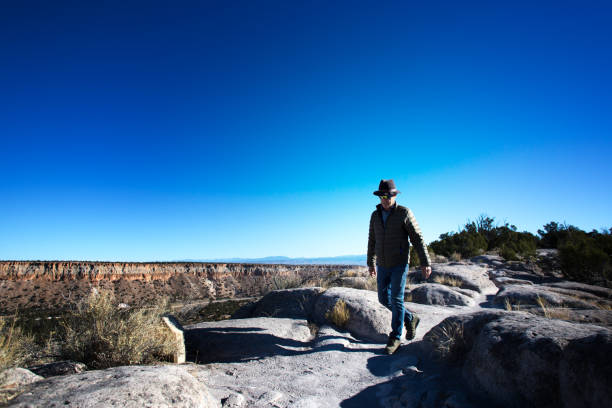 istock Hiker at Tsankawi Trail, Bandelier National Monument, NM 1287340756
