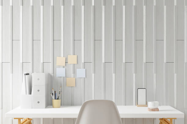 istock Workspace home office desk supplies on office workplace. 1287345357
