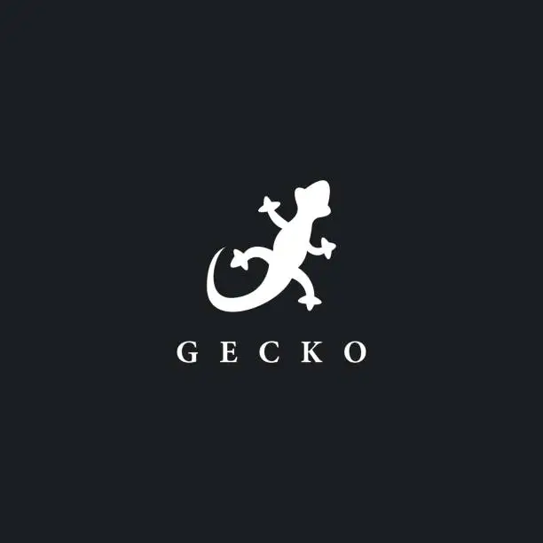 Vector illustration of Gecko  template vector