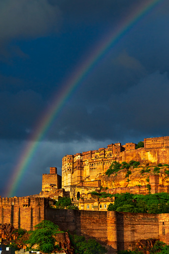 Beautiful Rainbow Mehrangarh fort