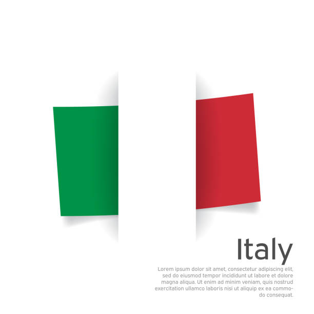 Italy flag in paper cut style. Creative background in Italy flag colors for holiday card design. National Poster. State Italian patriotic cover, business booklet, flyer. Vector design Italy flag in paper cut style. Creative background in Italy flag colors for holiday card design. National Poster. State Italian patriotic cover, business booklet, flyer. Vector design italy flag drawing stock illustrations