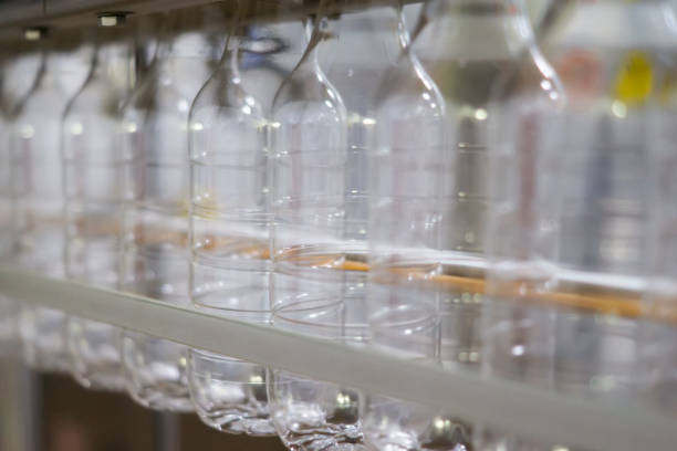 istock A line of empty plastic bottles ready to run their finished products 1287356816