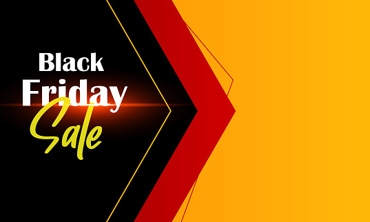 Black Friday sale banner. Sale tag. Special offer.
