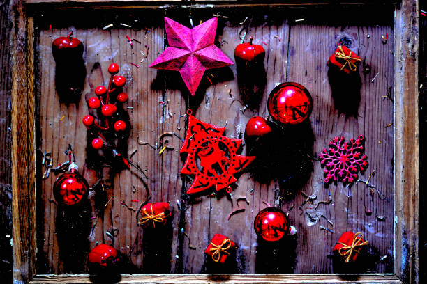 istock The colors of Christmas in a frame 1287361740