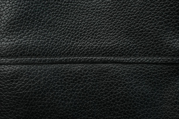 istock Black leather texture . Dark background. Black skin as background 1287363731