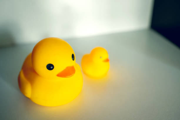 istock The rubber duck in the bathroom 1287364054