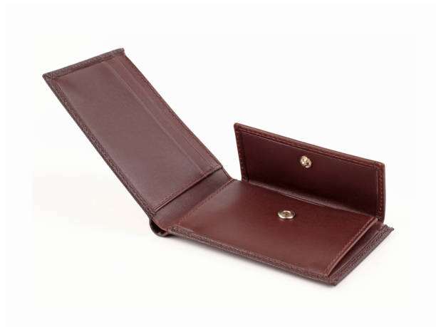 istock New brown open wallet of cattle leather isolated 1287364997
