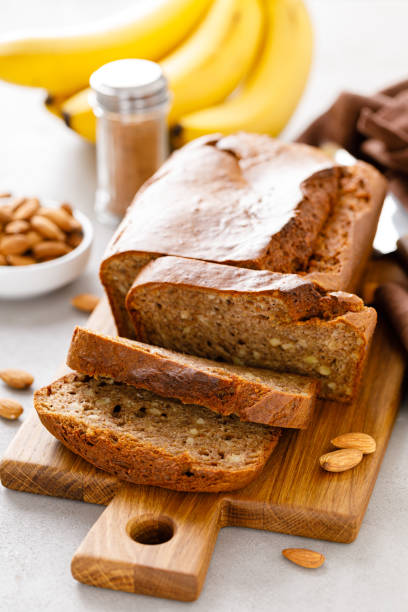 istock Banana bread with almond nuts and cinnamon 1287368189