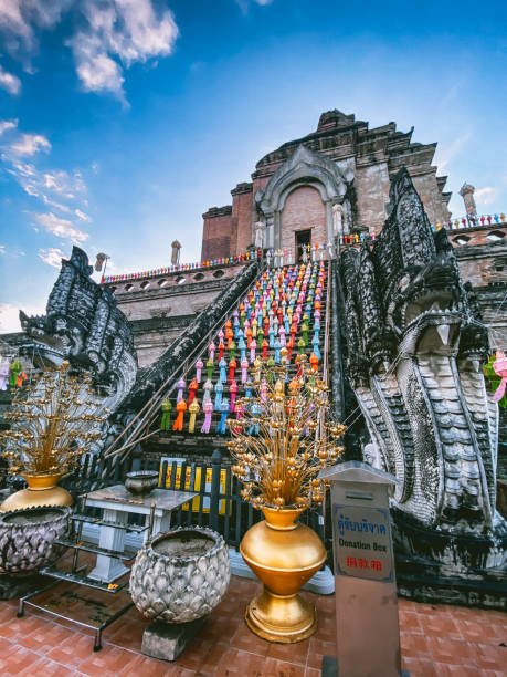 istock Wat Chedi Luang during Loy Khratong in Chiang Mai, Thailand 1287368908