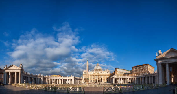 Cityscape seen from St. Peter's Basilica, Vatican, Rome, Italy