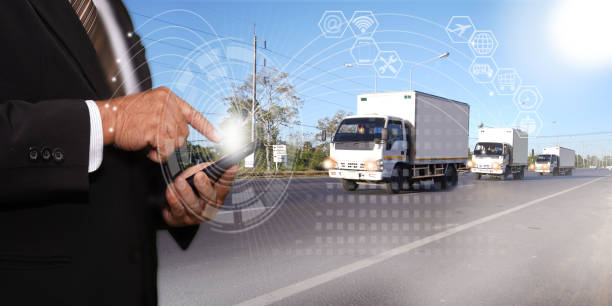 istock Communication graphic. The connection communicates with people in various societies through the Internet or online. 1287371827