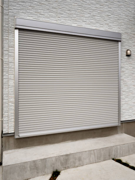 istock Fire shutters for residential windows 1287372070