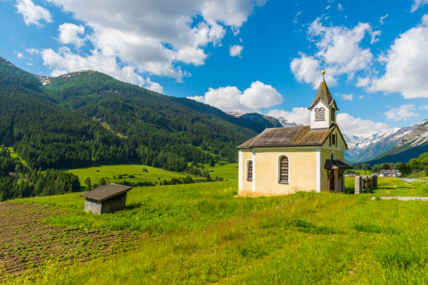 istock Saint Anthony Chapel near Alpine town Trins 1287372306