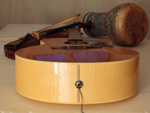 istock Detail of a twelve sided guitar 1287376226