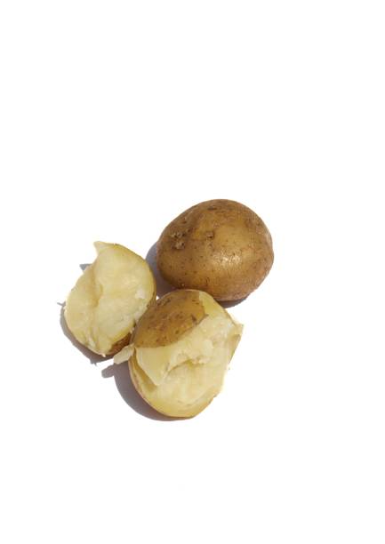 istock Boiled Potato Isolated on White Background 1287376999