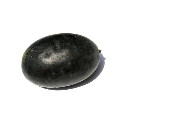istock Ripe Watermelon Isolated on White Background with Copy Space 1287378300